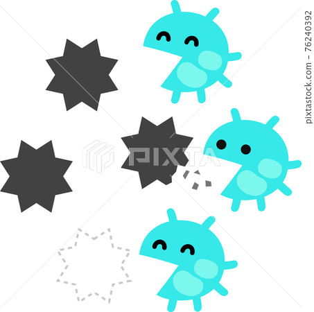 Image of microorganisms that decompose harmful substances 76240392