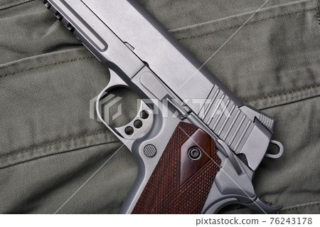 Weapons and military equipment for army, Semi-automatic handgun .45 pistol 76243178