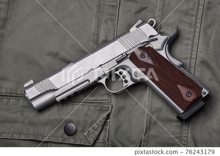 Weapons and military equipment for army, Semi-automatic handgun .45 pistol 76243179
