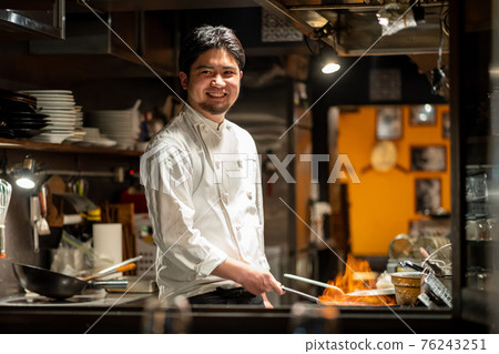 Chef restaurant Chef restaurant 76243251