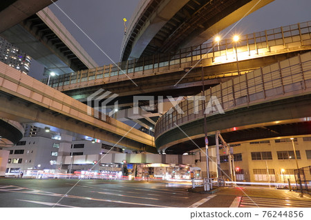 大阪/阿波座交界處夜景➁ 76244856