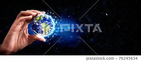 Global network connection covering earth with link of innovative perception Global network connection covering earth with link of innovative perception 76245634