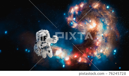 Astronaut spaceman do spacewalk while working for space station Astronaut spaceman do spacewalk while working for space station 76245728