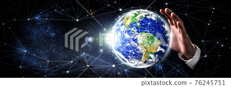 Global network connection covering earth with link of innovative perception Global network connection covering earth with link of innovative perception 76245751