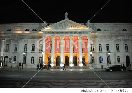 Portugal, Lisbon, Piazza Rossio, National Theater of Donna Maria II 76246972
