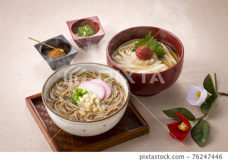 Japanese soba and udon 76247446