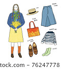 Coordination hand-drawn illustration 76247778
