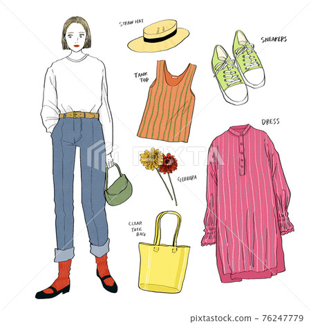 Coordination hand-drawn illustration Coordination hand-drawn illustration 76247779