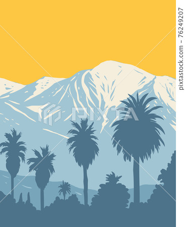 The San Gabriel Mountains National Monument Located in Angeles and San Bernardino National Forest California WPA Poster Art The San Gabriel Mountains National Monument Located in Angeles and San Bernardino National Forest California WPA Poster Art 76249207