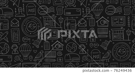 Post Office. Seamless Pattern for your design Post Office. Seamless Pattern for your design 76249436