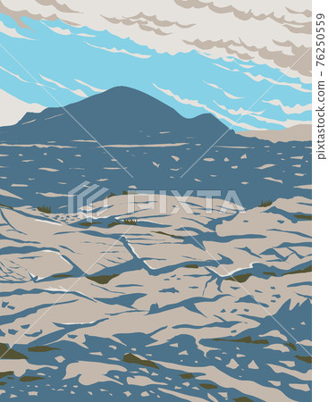 Craters of the Moon National Monument and Preserve in the Snake River Plain in Central Idaho WPA Poster Art 76250559