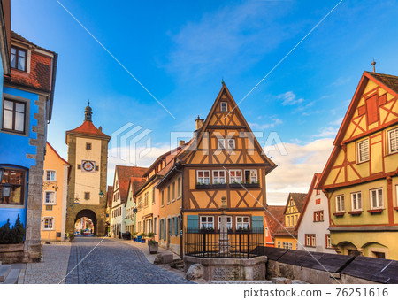 Plonlein Rothenburg ob der Tauber Old Town Bavaria Germany 76251616