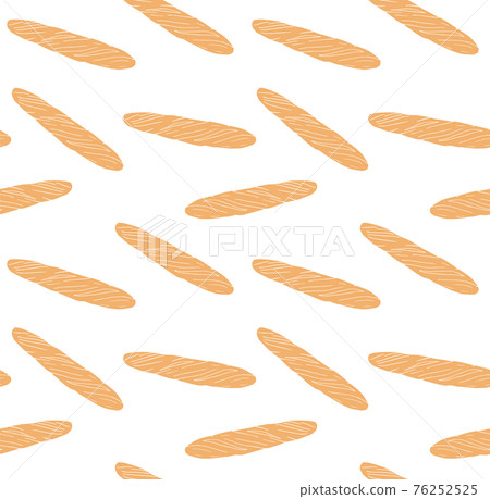 Vector seamless pattern of sketch baguette bread Vector seamless pattern of sketch baguette bread 76252525