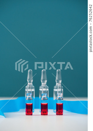 A number of glass preparations in ampoules for the treatment of sick patients in the clinic. A number of glass preparations in ampoules for the treatment of sick patients in the clinic. 76252642