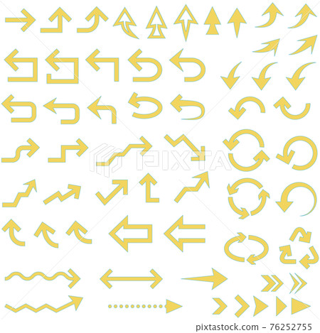 Illustration set of arrows of various shapes - Stock Illustration ...