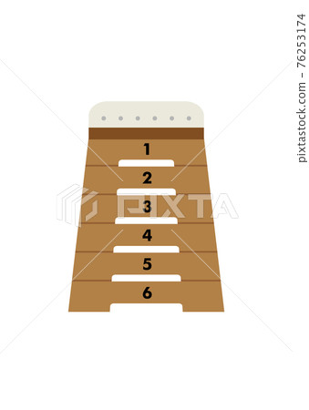 Simple vaulting box illustration Simple vaulting box illustration 76253174