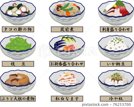 Japanese-style small bowl side dish set 2 with name 76253700