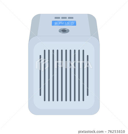 Air purifier vector illustration in flat style on isolated white background. 76253810