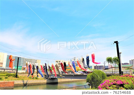 南海本線堺站/堺站南人行天橋鯉魚旗 76254688