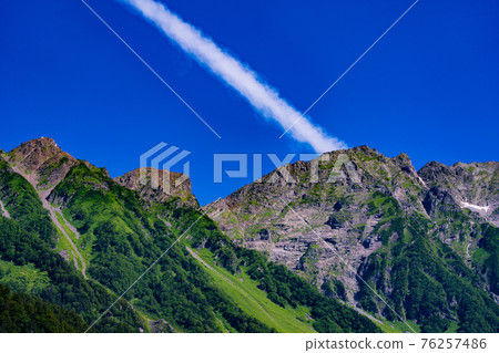 長野縣松本市上高地穗高山風景名胜山川梓川日本阿爾卑斯山脈中部山國立公園 76257486