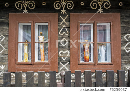 Painted folk house, Cicmany, Slovakia Painted folk house, Cicmany, Slovakia 76259087