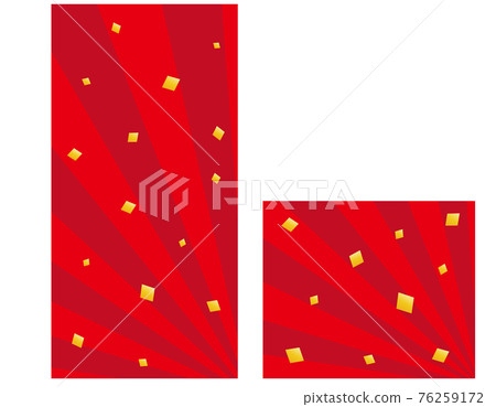 Japanese-style background of radiation Japanese pattern New Year 76259172