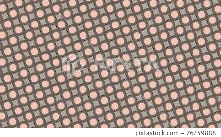 Pink and gray vintage art nouveau inspired seamless circle and square pattern 76259888
