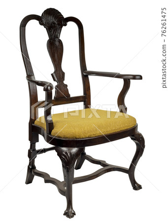 Chippendale style ,antique mahogany Chair isolated on white background Chippendale style ,antique mahogany Chair isolated on white background 76261475