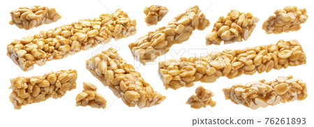 Peanut kozinaki isolated on white background, collection 76261893