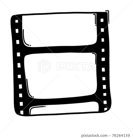 Film strip doodle vector icon. Drawing sketch illustration hand drawn line eps10 Film strip doodle vector icon. Drawing sketch illustration hand drawn line eps10 76264139