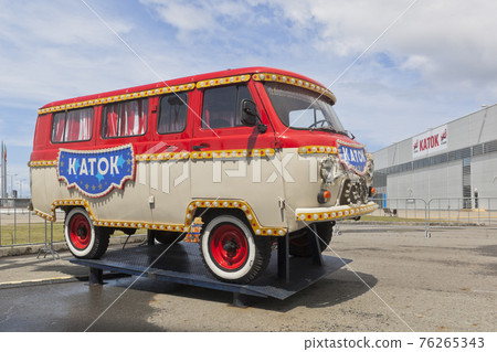 UAZ minibus with the inscription "Skating Rink" in the Sochi Olympic Park UAZ minibus with the inscription "Skating Rink" in the Sochi Olympic Park 76265343
