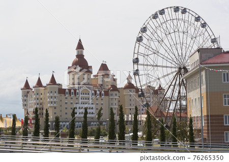 View of the hotel complex "Hercules" and a Ferris wheel with Olympic Park View of the hotel complex "Hercules" and a Ferris wheel with Olympic Park 76265350