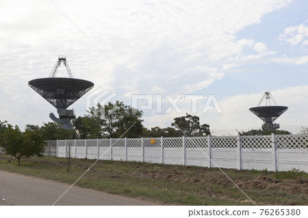 Radio telescopes of the center of distant space communication near the village of Vitino in the Saki district 76265380