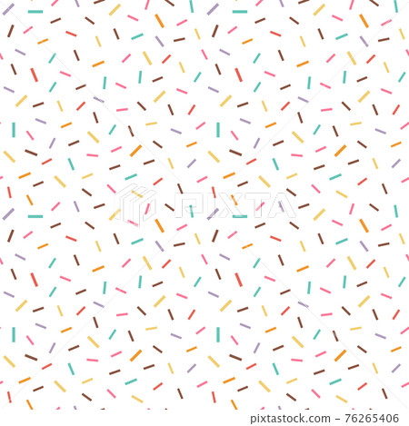 Colorful Fancy Sprinkles Seamless Pattern in Flat Colorful Fancy Sprinkles Seamless Pattern in Flat 76265406