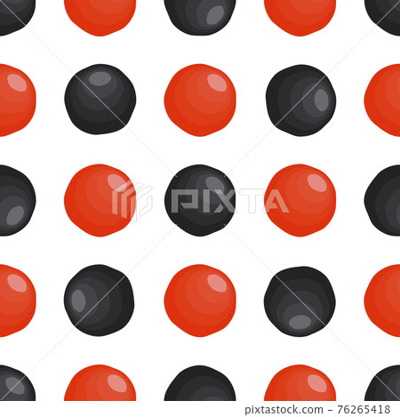 Illustration on theme big pattern identical types fish caviar Illustration on theme big pattern identical types fish caviar 76265418