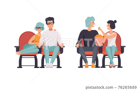 Loving Couples Watching Film in Movie Theater Set, Happy Couple Having Date in Cinema Hall, Front View Flat Vector Illustration Loving Couples Watching Film in Movie Theater Set, Happy Couple Having Date in Cinema Hall, Front View Flat Vector Illustration 76265689