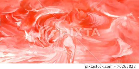 Acrylic pouring painting. Vintage abstract pattern with pink fluid art background. Red wallpaper. Modern contemporary art. Poster design. 76265828