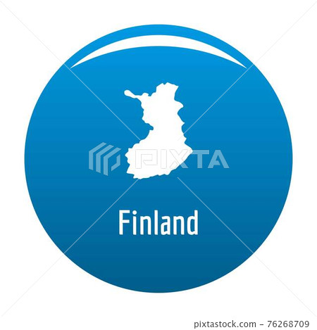 Finland map in black vector simple 76268709