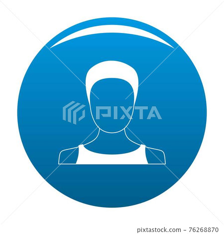 Man user icon blue vector Man user icon blue vector 76268870