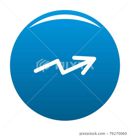 Arrow icon blue vector - Stock Illustration [76270060] - PIXTA