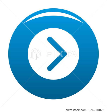 Arrow icon blue vector - Stock Illustration [76270075] - PIXTA