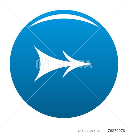 Arrow icon blue vector Arrow icon blue vector 76270078