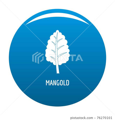 Mangold icon blue vector Mangold icon blue vector 76270101
