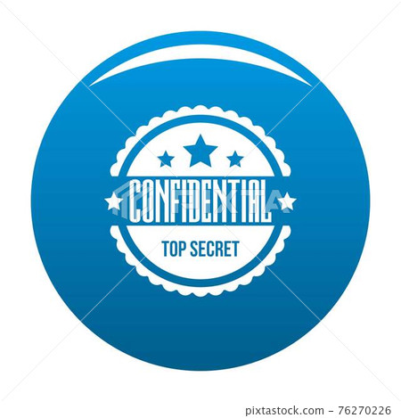 Confidental logo, simple style. 76270226