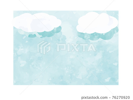 水彩風格的天空背景 水彩風格的天空背景 76270920