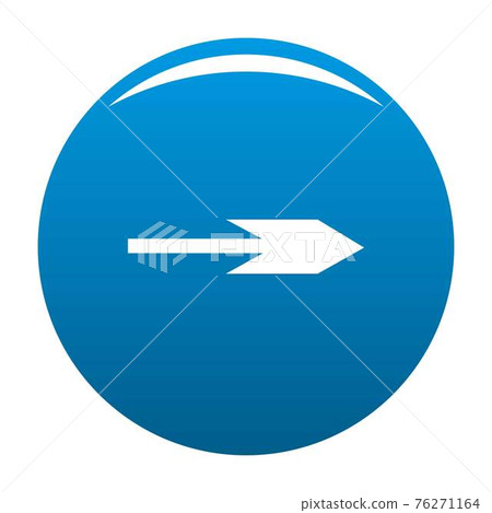Arrow icon blue vector - Stock Illustration [76271164] - PIXTA