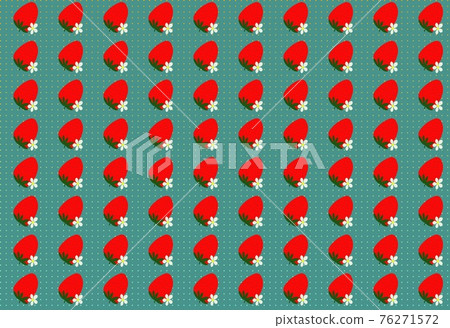 Strawberries, flowers and green background Strawberries, flowers and green background 76271572