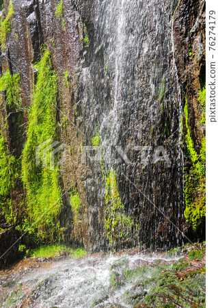 Beautiful waterfall in Caucasus mountains in Adjara, Georgia Beautiful waterfall in Caucasus mountains in Adjara, Georgia 76274179