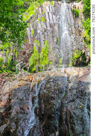 Beautiful waterfall in Caucasus mountains in Adjara, Georgia Beautiful waterfall in Caucasus mountains in Adjara, Georgia 76274180