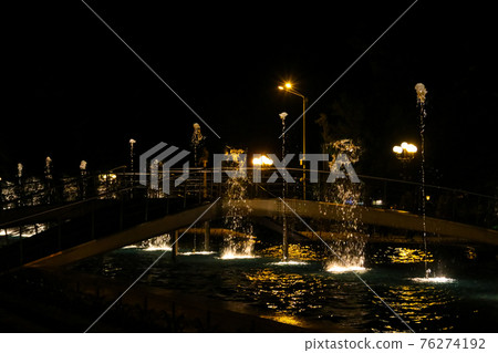 Singing and dancing fountains on Batumi boulevard at night Singing and dancing fountains on Batumi boulevard at night 76274192
